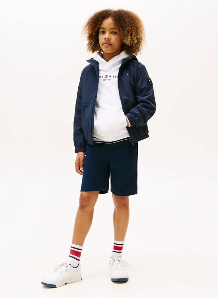 TOMMY HILFIGER Kids Flag Embroidered Windbreaker