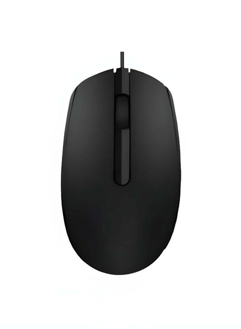 M10 Wired Mouse 1600 DPI - USB Plug and Play - Comfortable Design for Gaming-BLACK - Image 1