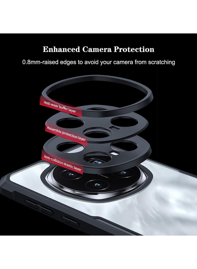 إكسوند غطاء لهاتف Honor Magic 7 Pro، غطاء حماية للعدسة، غطاء خلفي للهاتف من TPU مقاوم للصدمات، غلاف حماية نحيف ضد الاصفرار. - Image 3