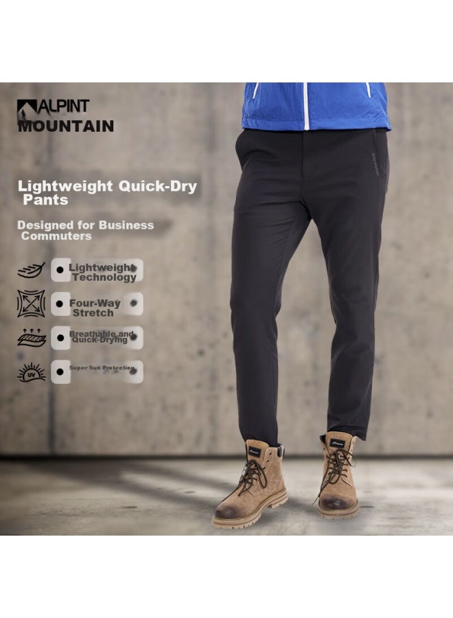 Alpint Mountain Men's Summer Quick-dry Pants, Lightweight Breathable Elastic Hiking Trousers, Outdoor Pants For Mountaineering And Trekking - Image 1