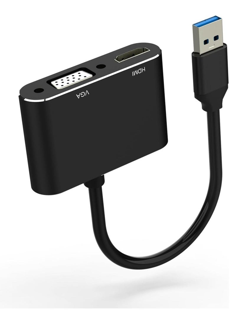 JAJEEK USB to HDMI VGA Adapter – 1080P USB 3.0/2.0 to HDMI VGA Converter, Compatible with Windows, Mac, and Android Devices - Image 4