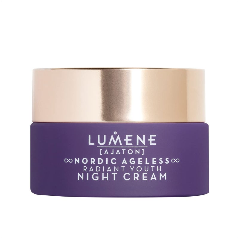 Lumene Ajaton Radiant Youth Night Cream - Rejuvenating Anti Aging Moisturizer with Antioxidants - Face Cream for Fine Lines and Wrinkles - Skin Firming + Rejuvenating Night Face Cream (50ml) - Image 1