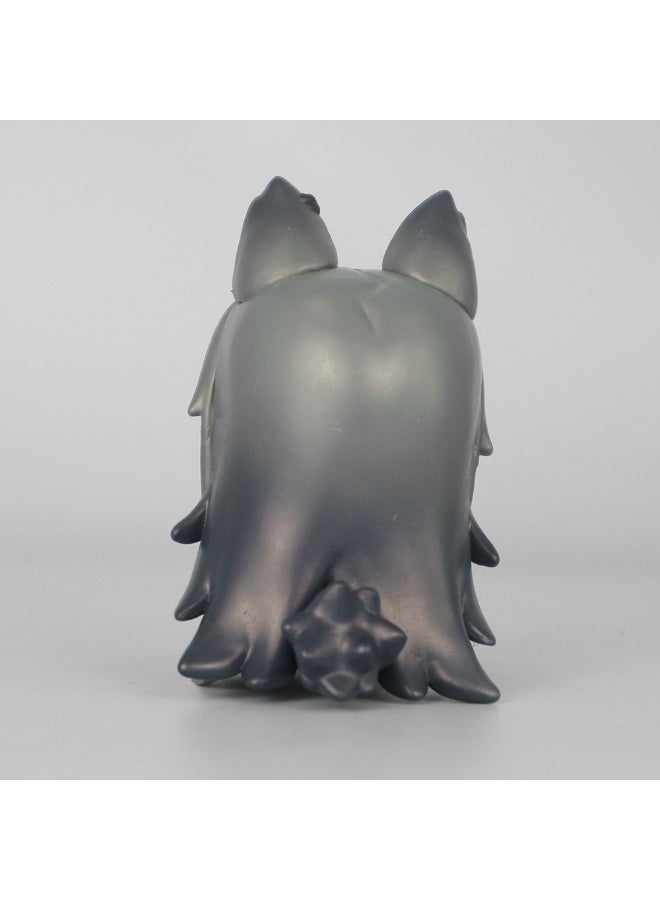 Arknights Texas Q Version Sitting Mini Figure, Cute Wolf Ear Chibi Game Character PVC Statue Collectible(Height: 7 cm) - Image 2