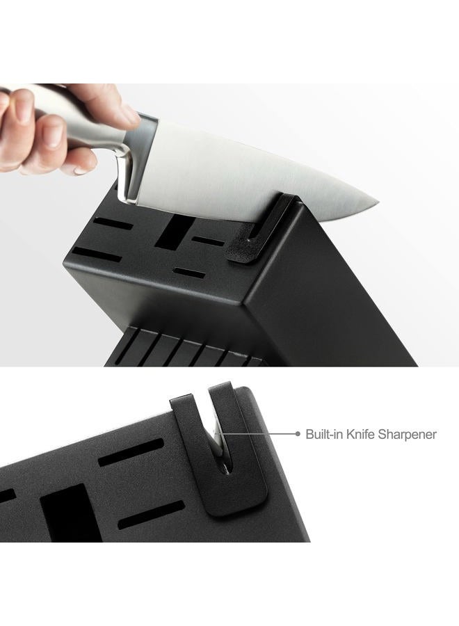 McCook ® Knife Sets,German Stainless Steel Kitchen Knives Block Set with Built-in Sharpener - Image 3