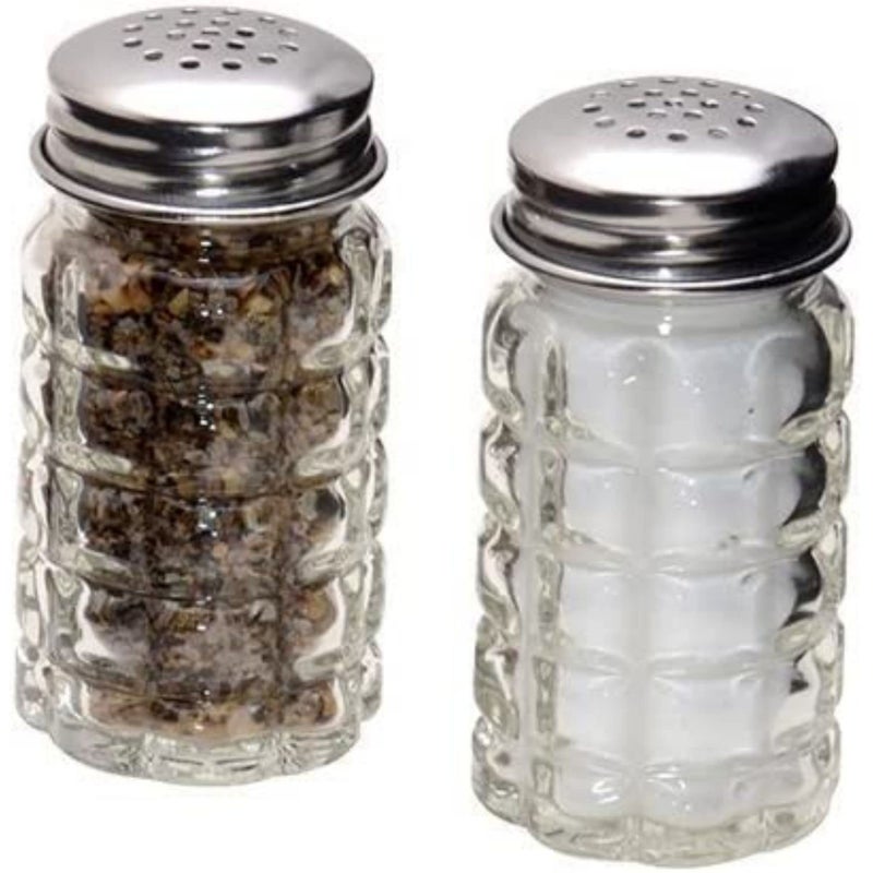 1st Choice Retro Style Salt and Pepper Shakers with Stainless Tops (2) - Image 1