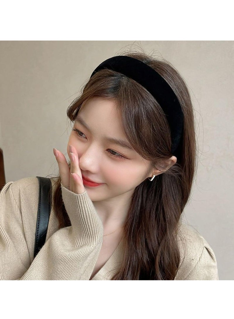 Loquat Velvet Wide Headbands for Women，Fashion Hairbands No Slip Headband for Women Girls，Hair Accessories - Image 5