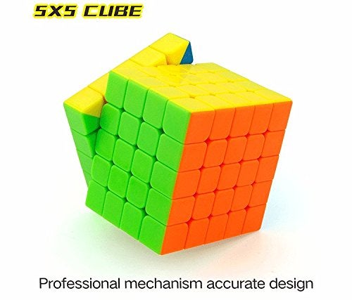 CuberSpeed Speed Cube Pack stickerless Speedcubing Set with 2X2, 3X3, 4X4 & 5X5 Magic Cube - Stickerless, Bright Cube Set - Image 5