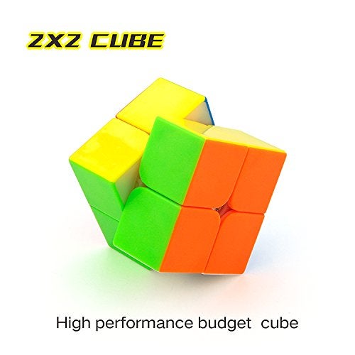 CuberSpeed Speed Cube Pack stickerless Speedcubing Set with 2X2, 3X3, 4X4 & 5X5 Magic Cube - Stickerless, Bright Cube Set - Image 2