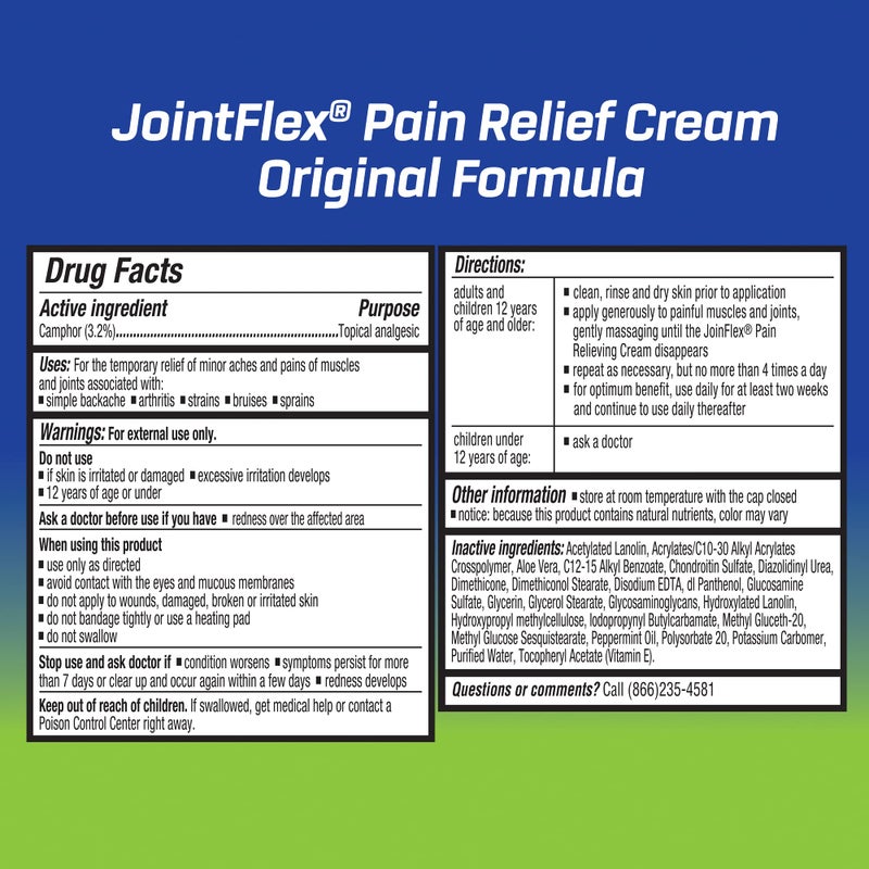JointFlex Pain Relief Cream for Joint & Arthritis, 4 Oz - Image 4
