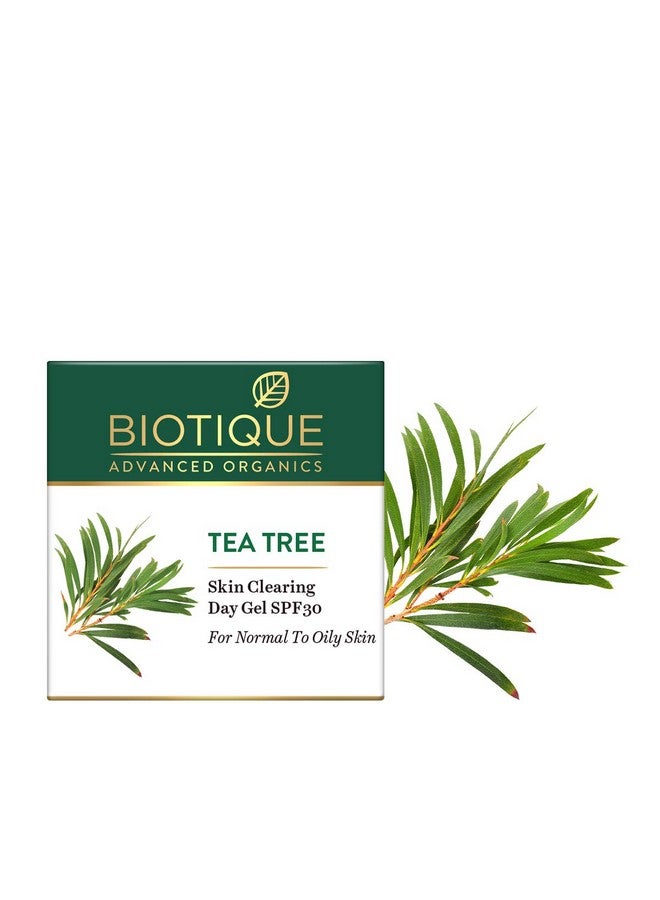 Biotique Tea Tree Skin Clearing Day Gel SPF30, for Normal to Oily Skin, 50g - Image 2