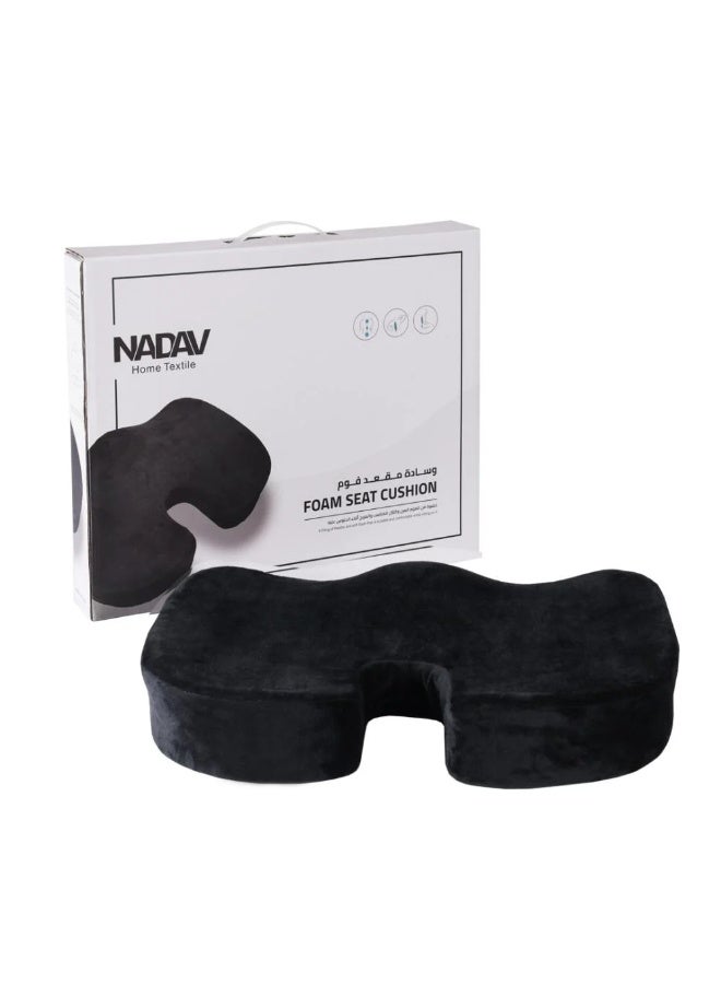 Nadav Foam Chair Cushion – Black - Image 1