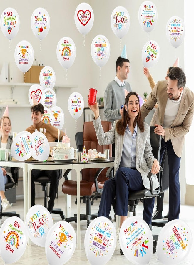 HOWAF 36pcs We Appreciation You Balloons,Employee Appreciation Day Part Latex Balloons for Employee Appreciation Day Office Decor,Thank You Employee Balloons for Employee Appreciation Party Supplies - Image 4