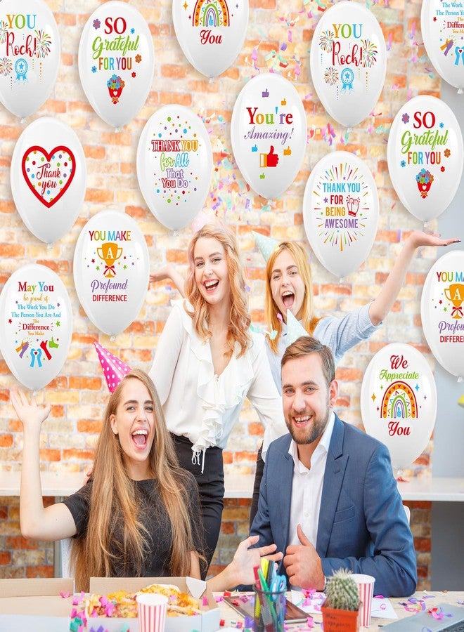 HOWAF 36pcs We Appreciation You Balloons,Employee Appreciation Day Part Latex Balloons for Employee Appreciation Day Office Decor,Thank You Employee Balloons for Employee Appreciation Party Supplies - Image 5