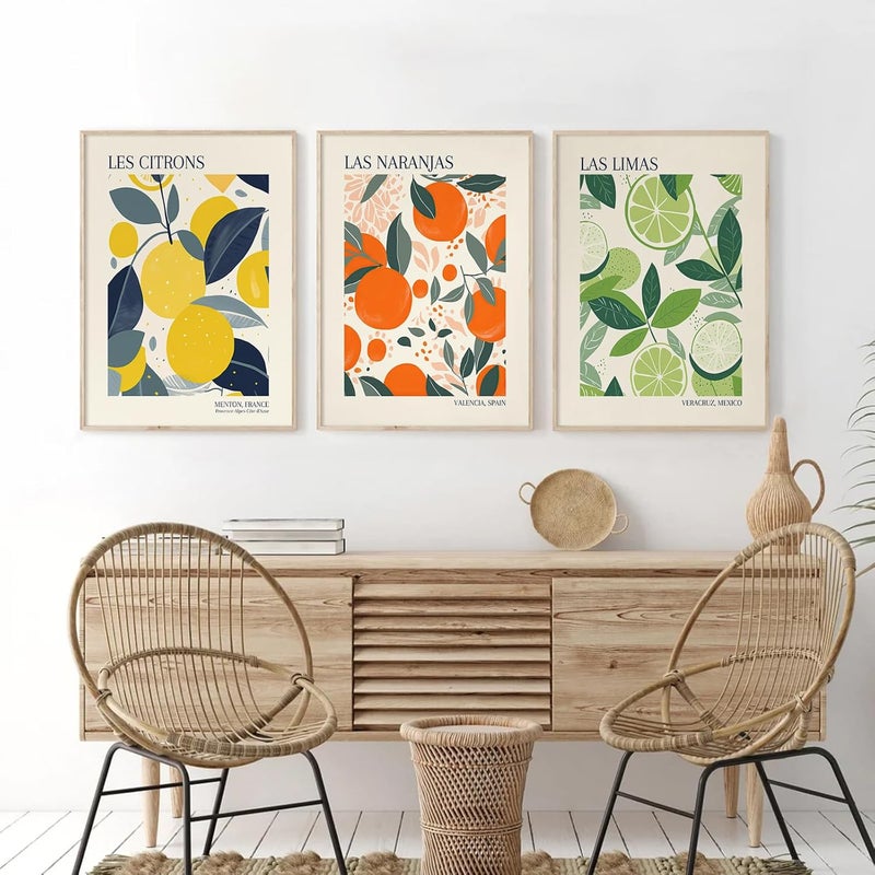 Youillne Fruit Market Wall Art Set of 3 - Image 3