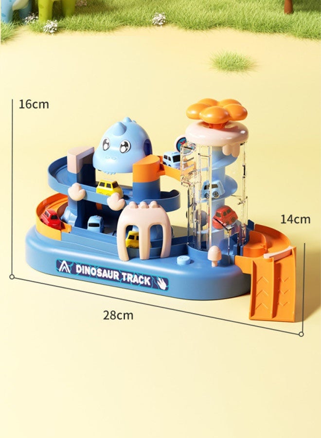 Dinosaur Race Track Playset for Kids, Dinosaur Climbing Hills Car Track Play Set with Mini Racer Cars, Kids Car Ramp Track Toys, Toy Car Ramp Track Dinosaur Climbing Hills Construction Play Set - Image 2