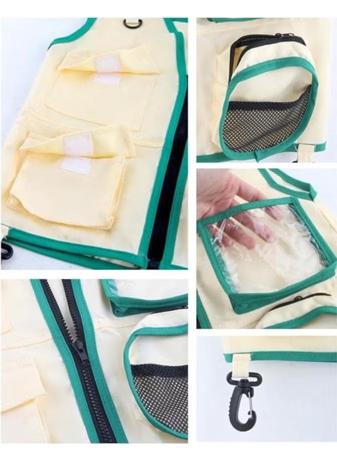 general Outdoor Explorer Sets for Kids, Vest & Hat Sets, Explorer Kits, Insect Explorer Cosplay Role Play, Zookeeper Park Ranger - Image 2