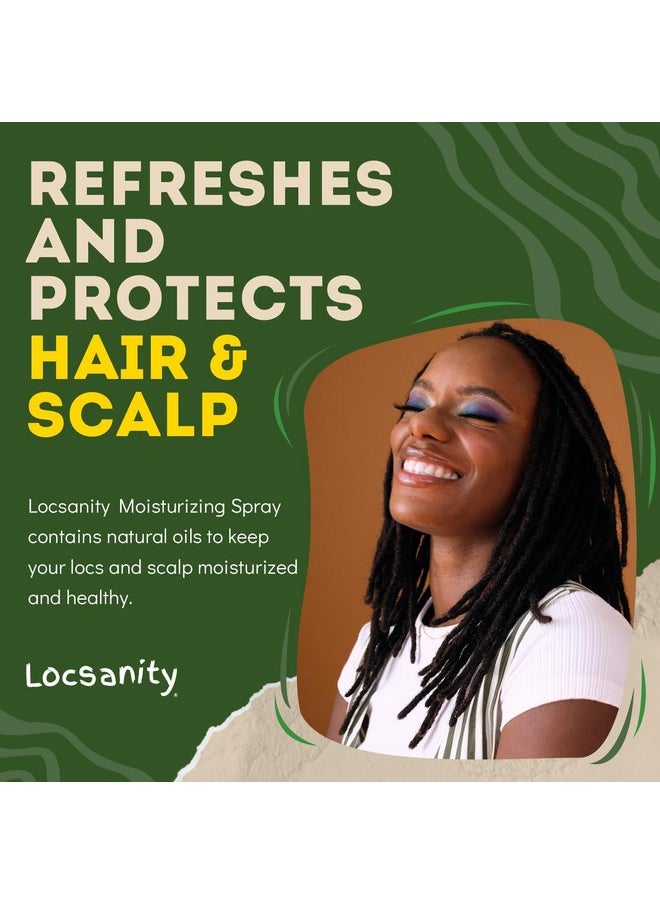 Locsanity Locsanity Daily Moisturizing Rose Water and Peppermint Hair Scalp Refresher for Locs and Dreadlocks - Natural Loc Care and Maintenance (8oz)  - Image 3