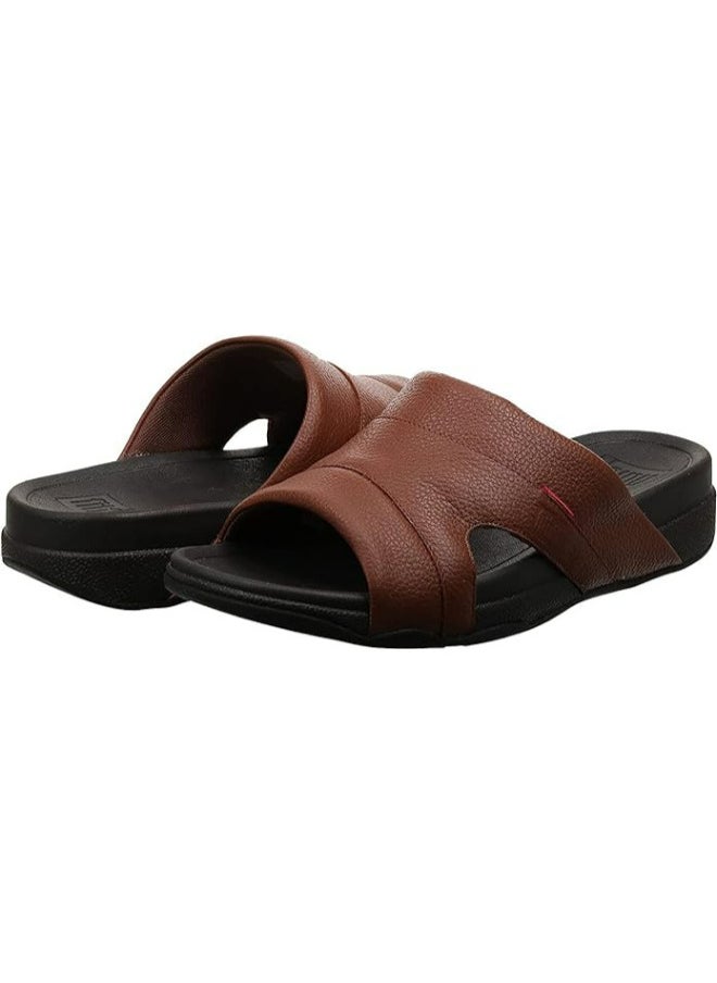 FitFlop 049-751 Fitflop Mens Sandals Freeway Pool Slide L66-167 Brown - Image 2