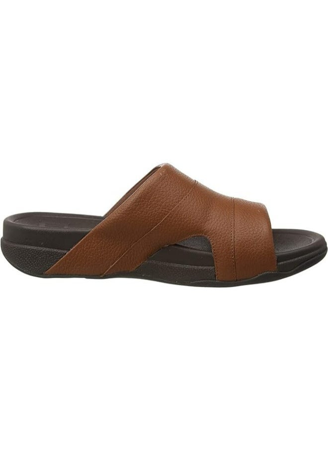 FitFlop 049-751 Fitflop Mens Sandals Freeway Pool Slide L66-167 Brown - Image 1