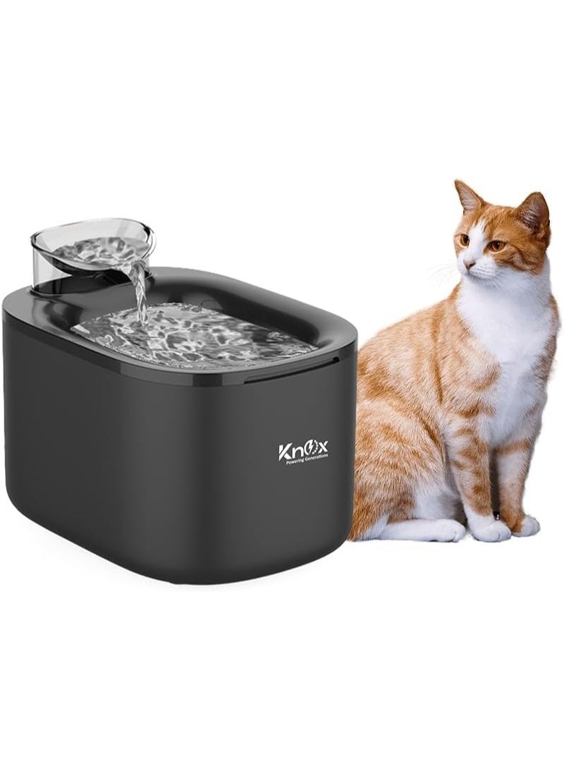 Knox Powering Generations Knox Cat Water Fountain 3.5L/135oz – Automatic Pet Water Dispenser with Filter & Quiet Pump, Large Indoor Outdoor Drinking Pet Water Fountain for Cats & Small Dogs - Image 1