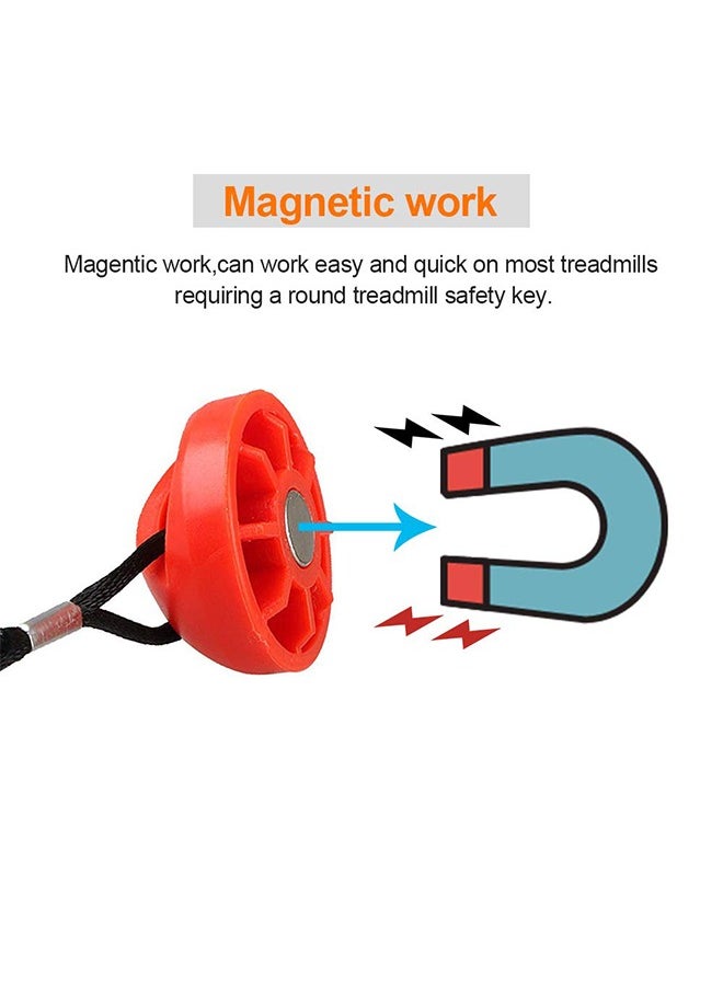 Treadmill Magnet Safety Key Compatible with Most of NordicTrack, Proform, Image, Weslo, Epic, Golds Gym, Freemotion and Healthrider Treadmills, Universal Replacement Treadmill Magnet Security Lock