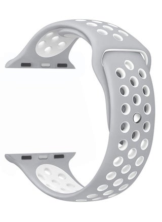 Dot Replacement Band For Apple Watch Series 5/6/7 42/44/45mm Silver/White - pzsku/Z68D34FE202058C1F76FCZ/45/_/1653994066/d0c6c39a-db1d-4872-a4a4-37cbfebaa619