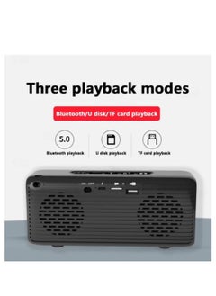 T&G TG174 TWS Mirror Bluetooth Speaker with Alarm Clock, Time & Temperature Display, Micro SD, FM, MP3 - Black  - Image 4