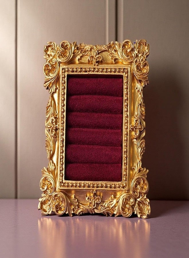 goucrro Vintage Ring Display Stand: Gold Jewelry Display Stand, Earring Holder for Jewelry Organizer Birthday Engagement Wedding Decoration - Image 1