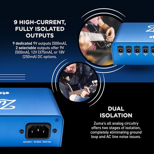 Strymon Zuma Expandable High Current Guitar Effects DC Pedal Power Supply for 9V, 12V and 18V Guitar Pedals and Pedalboards - Image 3