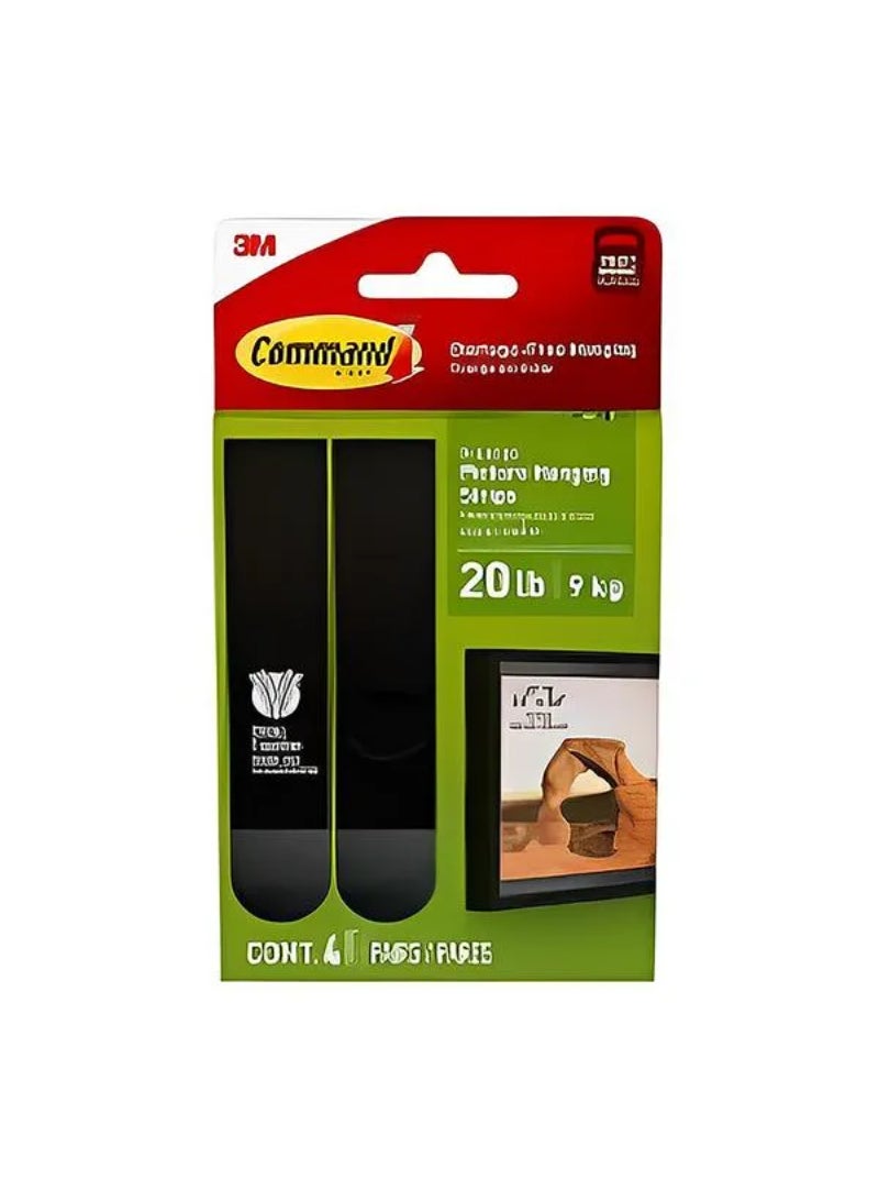 Command Damage-Free Picture Hanging Strips Black 9kg 7100280362