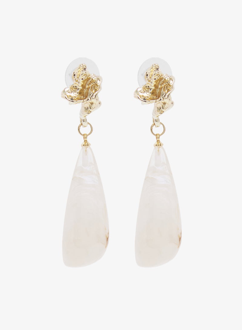 ELLA Resin Drop Down Earrings - Image 2
