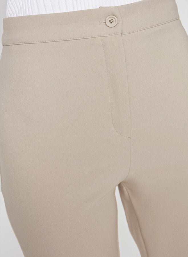 trendyol Mink Flare Spanish Leg Woven Trousers - Image 2