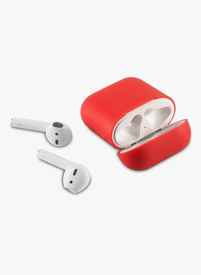 Case Cover For Apple AirPods Red - Image 2
