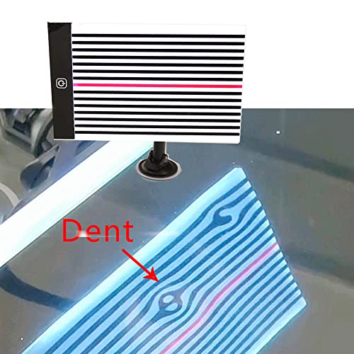 CXGS Line Board Dent Reflection Lines Board Paintless Dent Repair Light with Suction Cup Base Professional Dent Removal Reflector Board Adjustable 3 Different Brightness Stripe Line Board for Car Repair - Image 2