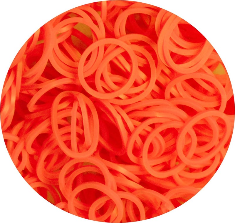 IMPRINT Rubber Bands 1 inch Diameter Orange - 150 pcs - Image 1