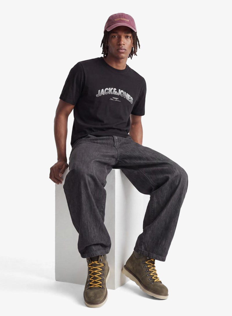 JACK & JONES Casual Regular Fit Crew Neck T-Shirt - Image 3