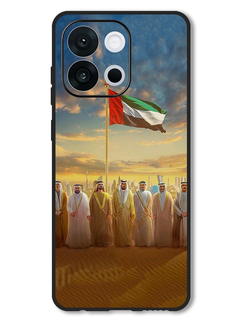 Theodor Case Compatible with OnePlus 13T 6.32 Inch Protection Shockproof Bumper Cover Uae Flag Uae Rulers - Image 1