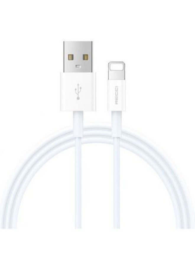Recci - RECCI USB-Lightning fast charging cable, white - 1m - Image 1