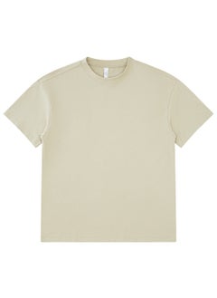 275g Heavyweight FOG Earth Tone Oversized Drop Shoulder Tee light fruit green