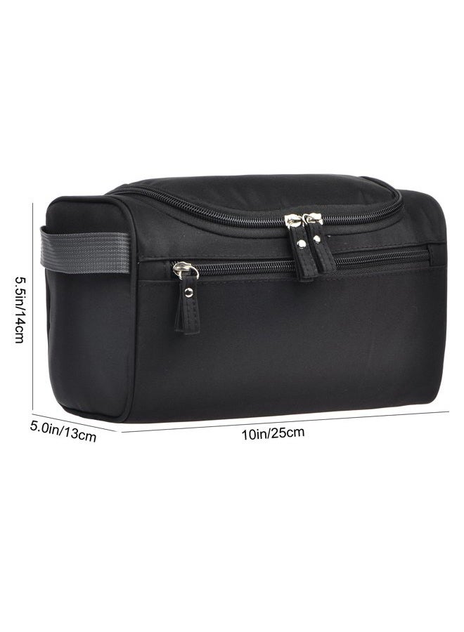 Vercord Mens Travel Shaving Toiletry Bag Small Hanging Wash Organizer Dopp Kit Travel Accessories, Black - Image 3