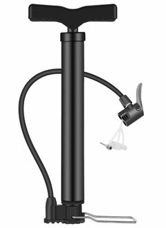 Excefore Bike Pump, [120PSI Fast Inflate] Portable Floor Pump Ergonomic Anti-Leak Bicycle Air Pump for Road, Mountain & BMX Bike Automatically Fit for Presta Schrader with Ball Needle, Motorboat Valve  - Image 1