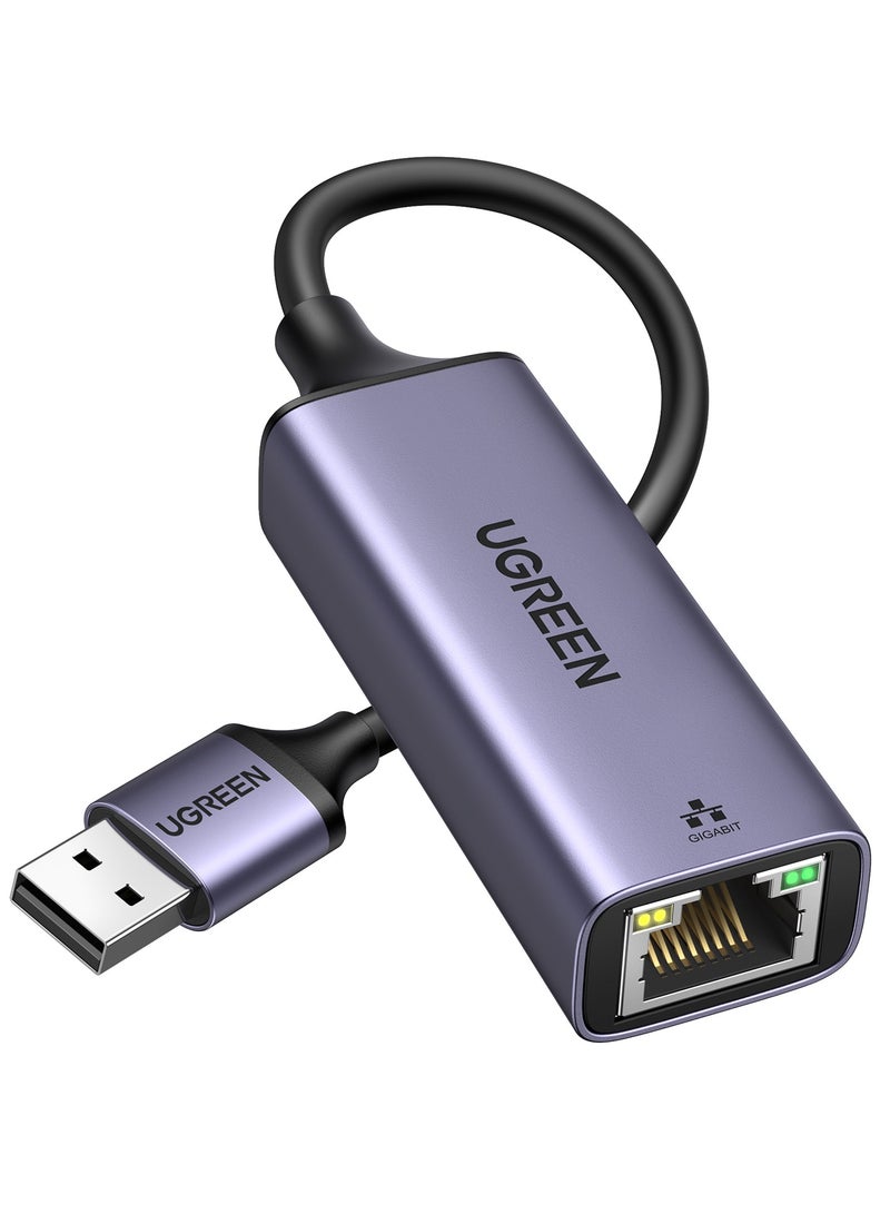 Ugreen USB to Ethernet Adapter Gigabit Network Adapter USB 3.0 to RJ45 Computer  LAN Ethernet Dongle Alu Shell Stable Connection Fast Speed Compatible with Nintendo Switch, Windows macOS, Linux PC - Image 1
