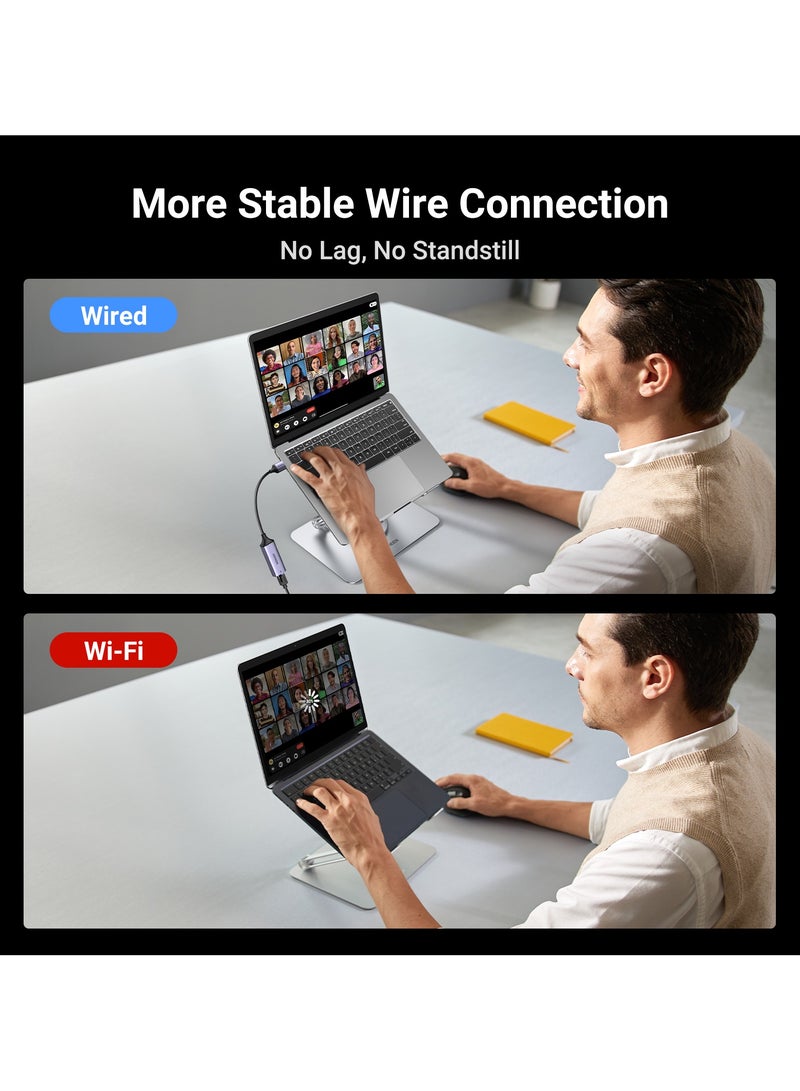 Ugreen USB to Ethernet Adapter Gigabit Network Adapter USB 3.0 to RJ45 Computer  LAN Ethernet Dongle Alu Shell Stable Connection Fast Speed Compatible with Nintendo Switch, Windows macOS, Linux PC - Image 3