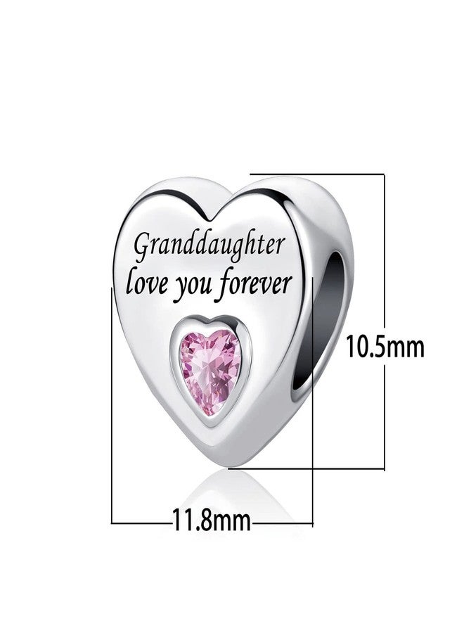 TGLS Heart Granddaughter Charm Compatible With Pandora Charms Bracelets - Image 2