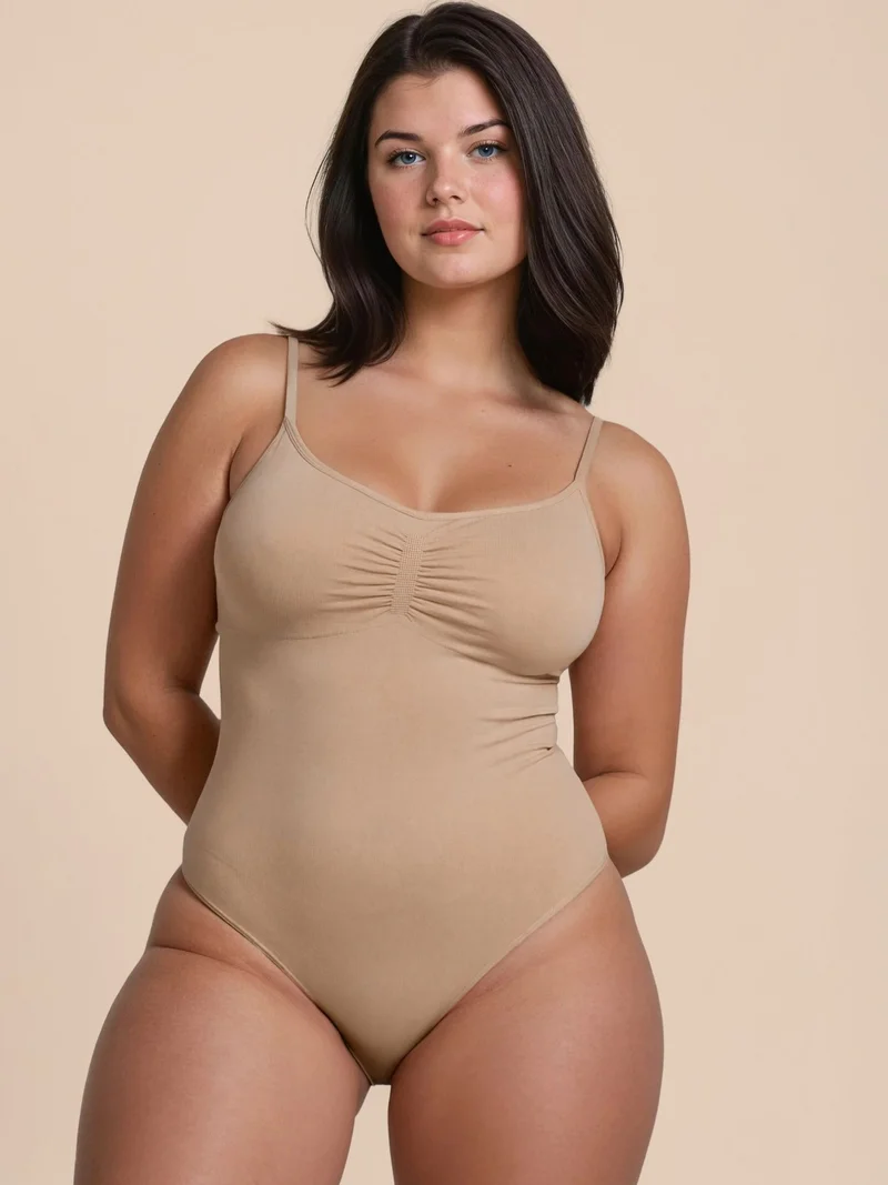 HICCUP Premium Seamless Adjustable Strap Brief Bodysuit Shapewear