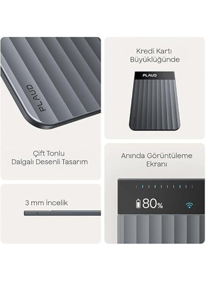 بلود مسجل الصوت Plaud Note Pro AI، النسخ والتلخيص باستخدام الذكاء الاصطناعي، - Image 3