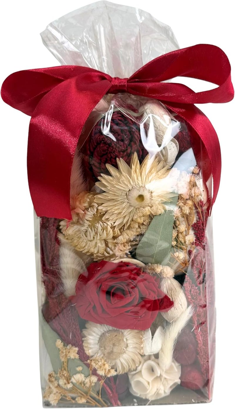 Floral Preserved Red Preserved Rose Fragrance Potpourri (Red Rose)