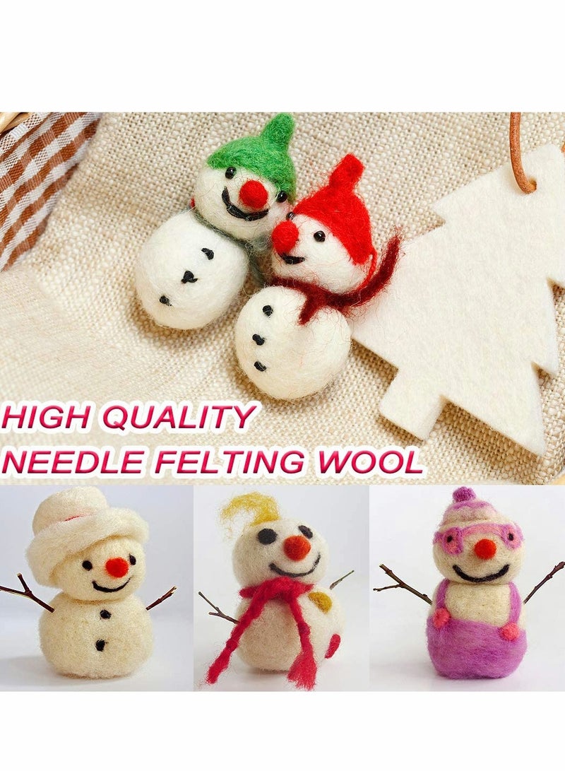 Excefore Needle Felting Kit 109 Pieces Set with Felt Wool 36 Colors for DIY Craft Animal Home Decoration Birthday Gift - Image 3