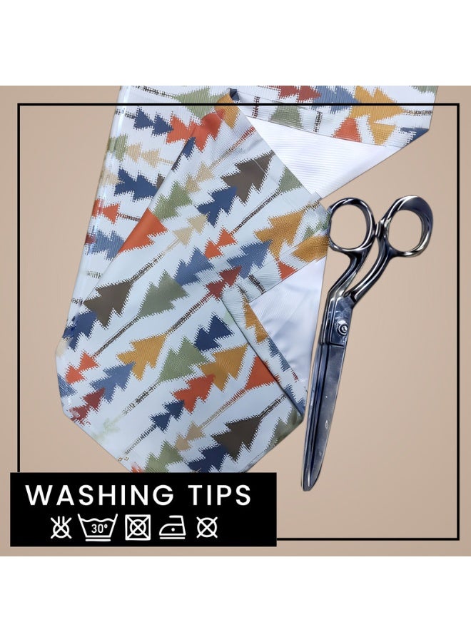  انتكس بيت الستائر طقم إنتكس هوم صوفيا إليجانس، 3 قطع - مفرش طاولة فاخر من الكتان المخملي وغطائي وسادة - ديكور منزلي أنيق لطاولات الطعام وغرف المعيشة - Image 2