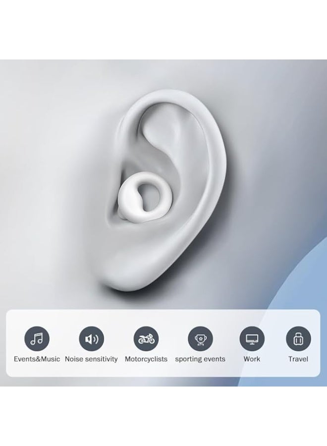 تي نيوفون تقليل الضوضاء مع نطق واضح - للمحادثات والمناسبات الاجتماعية وحساسية الضوضاء للآباء - 8 سدادات اذن في اكس سمول/سمول/ميديوم/لارج - SNR 16 ديسبيل (أبيض) - Image 5